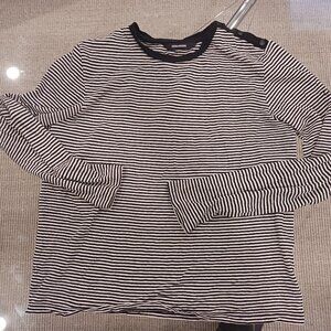 Zadig & Voltaire striped shirt. Button detail size xs